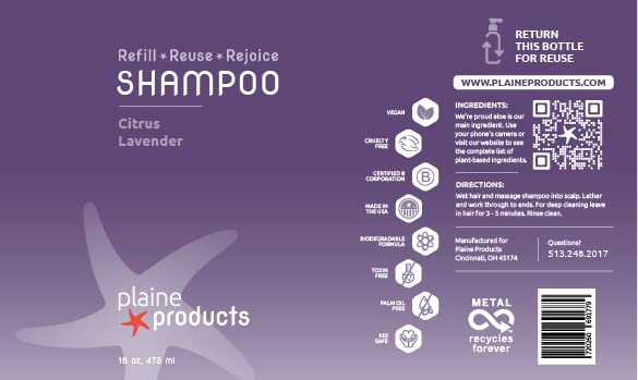 Eco-Friendly Shampoo And Conditioner - Citrus Lavender - Sulfate Free, 16Oz (Refillable Bottles With Pumps)