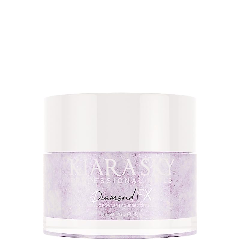 Kiara Sky Diamond FX Acrylic - Reflective Glitter Acrylic Powder For Nails - Grape Idea! (AFX04)