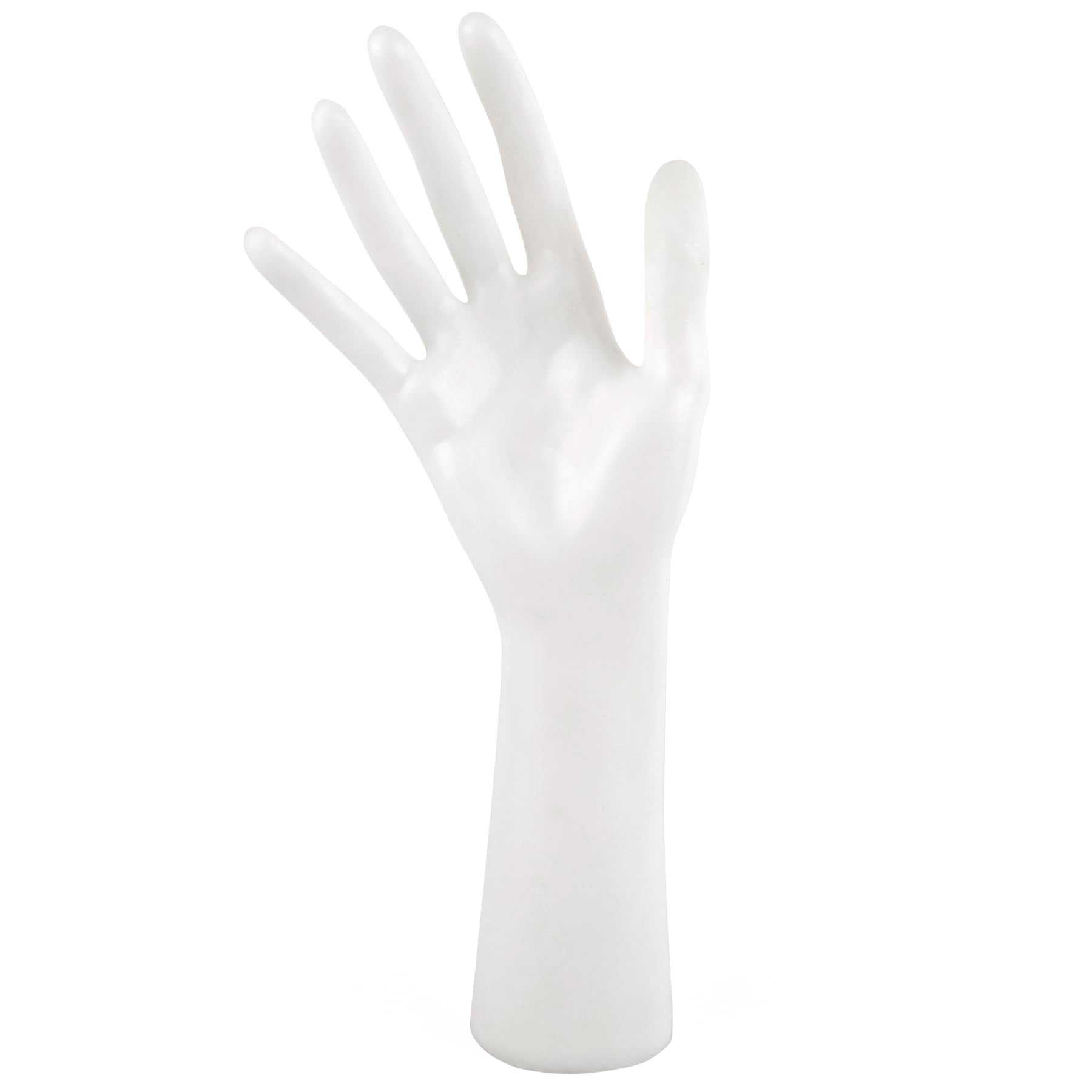 AUEAR, Female Mannequin Hand Display for Jewelry Holder Bracelet Necklace Ring Stand (White, 11x7.3, 1 Pack)
