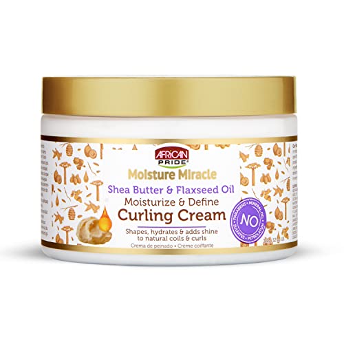African Pride Moisture Miracle Curl Cream, Hydrate & Strengthen 12Oz (Pack Of 1)