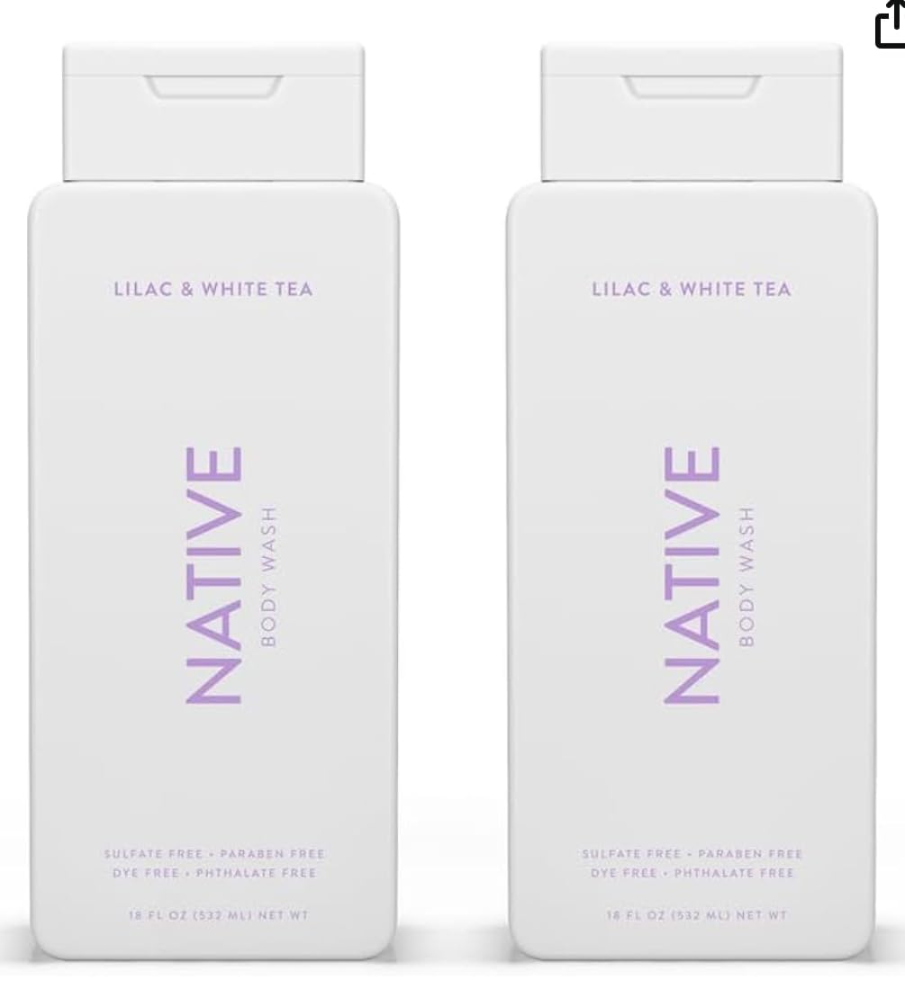 Native Body Wash Contains Naturally Derived Ingredients | For Women & Men, Sulfate, Paraben, & Dye Free Leaving Skin Soft And Hy
