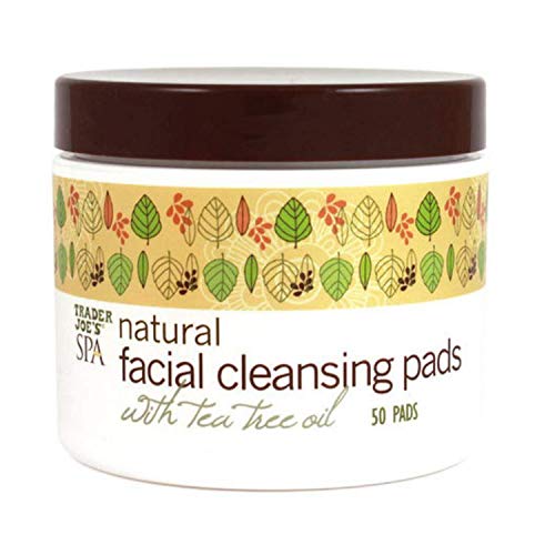 2 Pack Trader Joes Spa Natural Facial Cleansing Pads With Tea Tree Oil