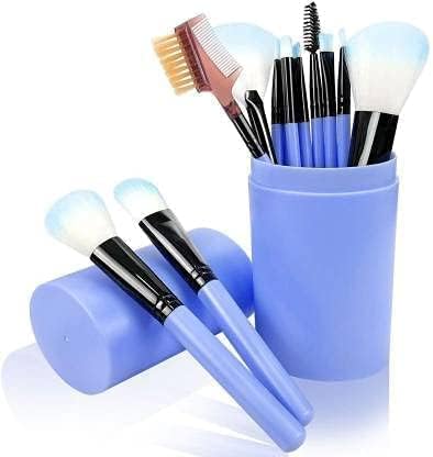 Lovhide 12 Pcs Makeup Brushes For Foundation, Eyeshadow, Eyebrow, Eyeliner, Blush, Powder Concealer Contour (Pack Of 12)