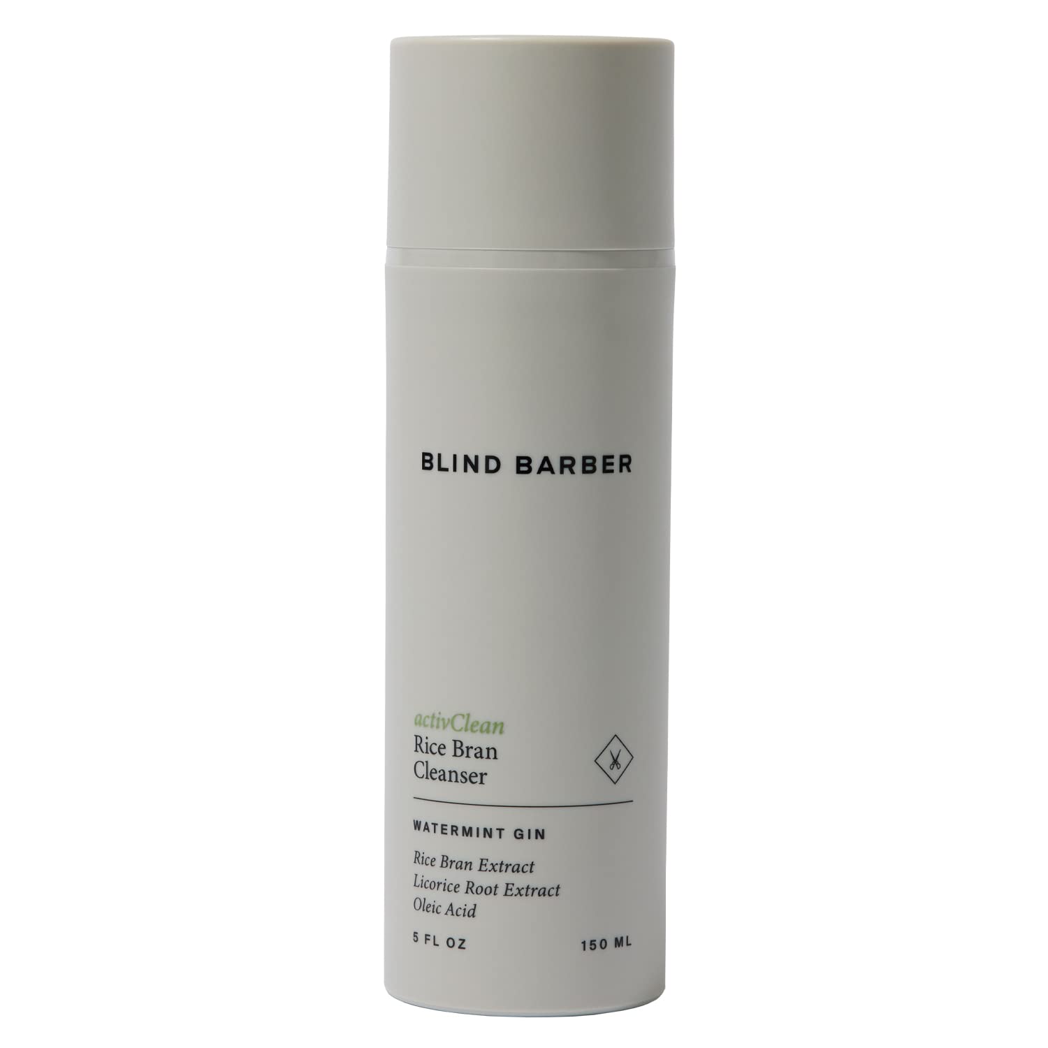 Blind Barber activClean Rice Bran Daily Face Cleanser for Men  Hydrating Foaming Facial Cleanser with Rice Bran Extract & Oleic