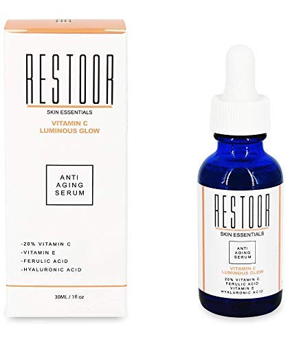 VitaminC Luminous Glow Brightening Antiaging Serum  Dark spots, wrinkles, Moisturizer. Restoor Skin Essentials 1oz