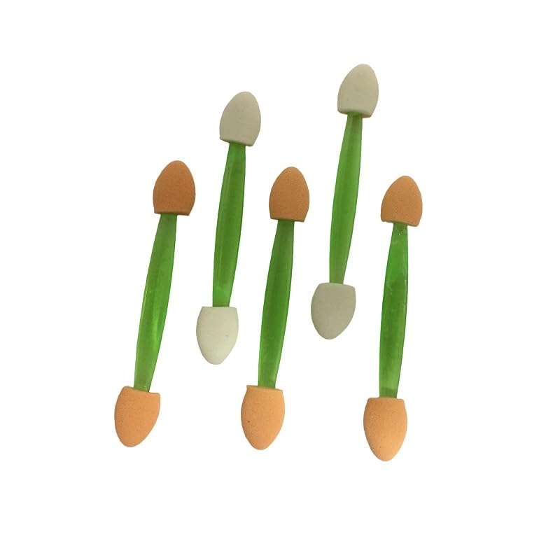 Masibo Usa MakeUp DoubleSided Eyeshadow Eyeliner Brush Sponge Applicator Tool (Pack Of 12)