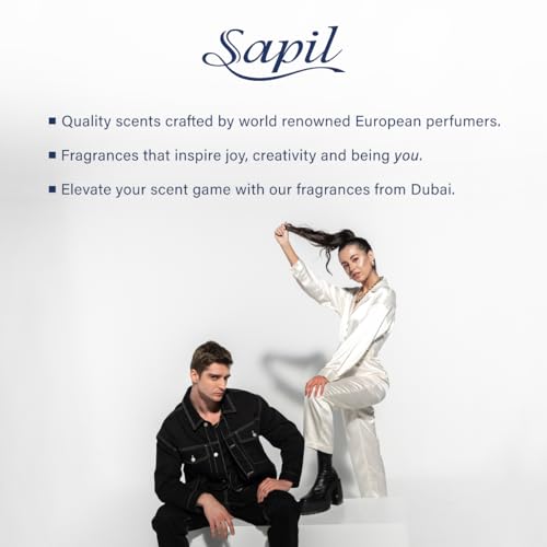 Sapil Perfumes Disclosure White    - Long-Lasting, Enticing Scent For Every Day From Dubai - Woody Aromatic Scent - Edt Spray Fr