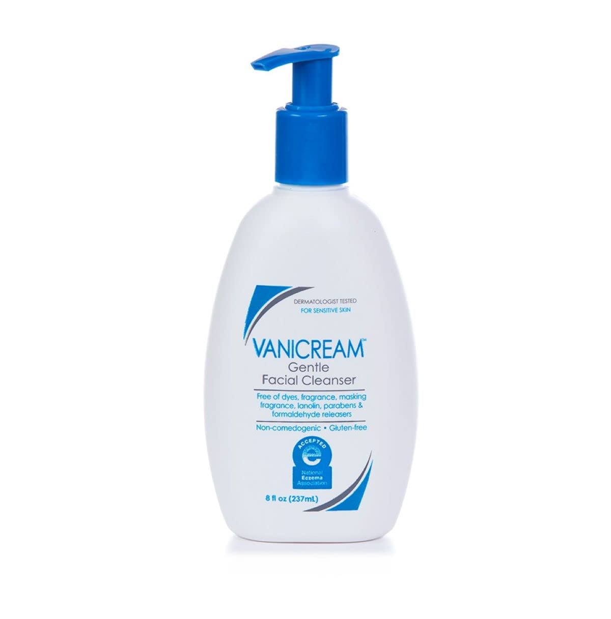 Vanicream Gentle Facial Cleanser With Pump Dispenser - 8 Fl Oz - Formulated Without Common Irritants For Those With Sensitive Sk