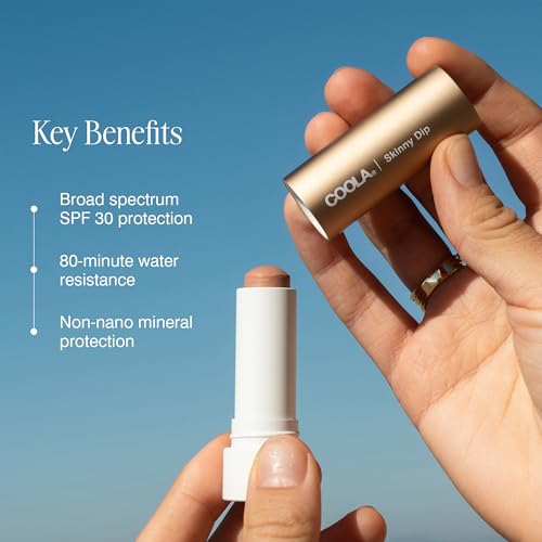 Coola Organic Tinted Lip Balm & Mineral Sunscreen With Spf 30, Dermatologist Tested Lip Care For Daily Protection, Vegan, Skinny