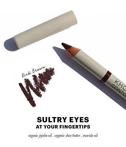 Jillian Dempsey Khal Eyeliner  Waterproof Eyeliner Pencil With Built-In Smudger  Long-Lasting Intense Color I Vegan  Rich Brown