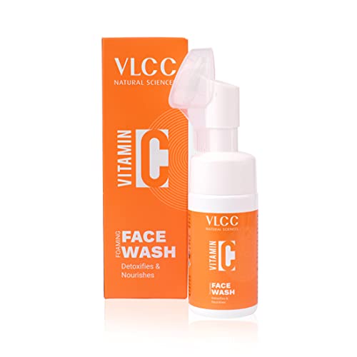 Vlcc Vitamin C Foaming Face Wash  100Ml  Brightens Skin And Evens Skin Tone | Deep Cleanse The Skin, And Unclog The Pores | Wi