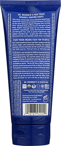 Dr. Bronner's Certified Organic Body Care Spearmint Peppermint Shaving Gels 7 fl. oz. (a)