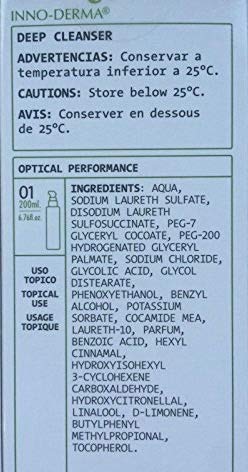 INNOAESTHETICS Deep Cleanser w/Glycolic Acid for Oily/Combination Skin-(Promotes Collagen Production)