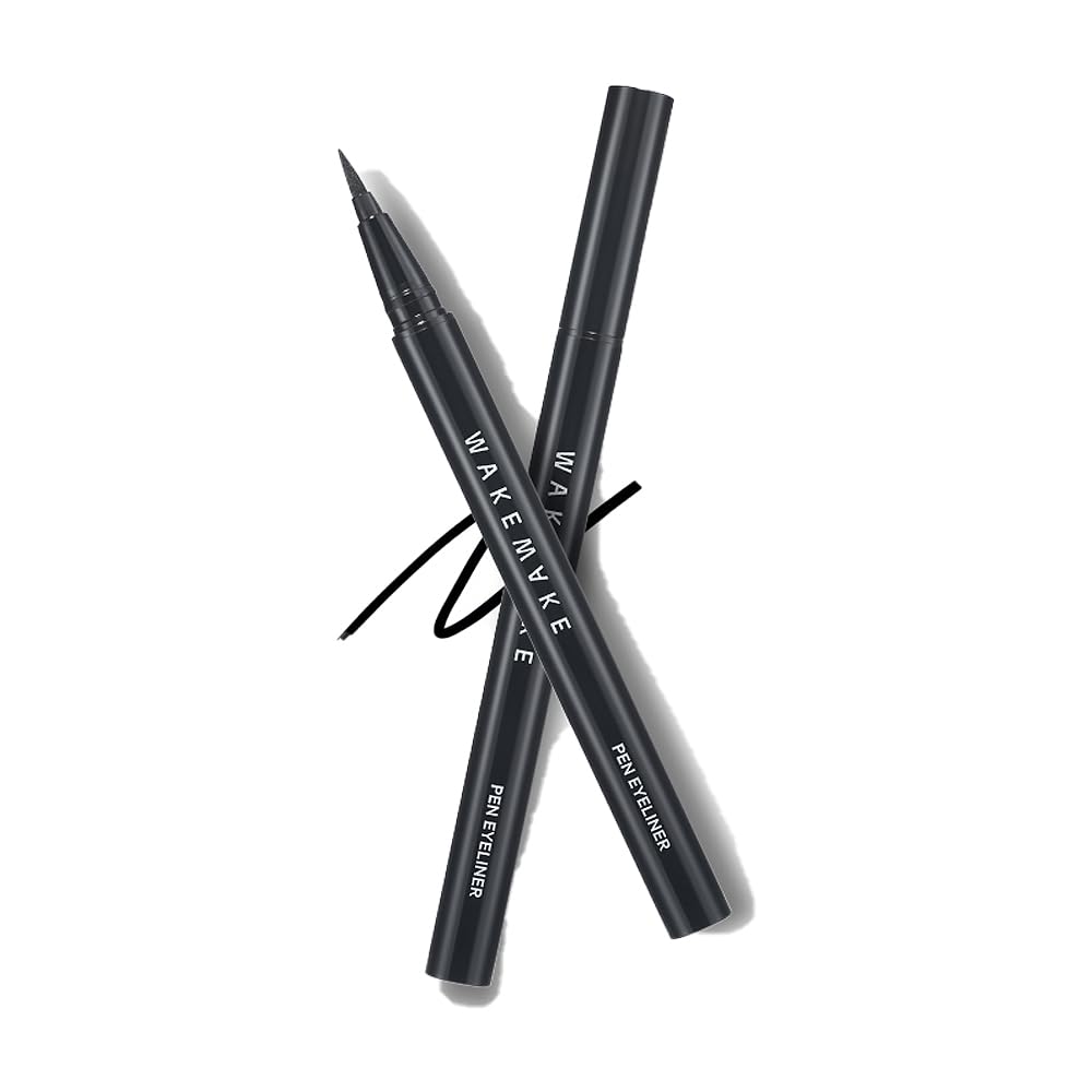 Wakemake Any Proof Eyeliner, Korean Makeup Liquid Eyeliner, Waterproof, Smudge-Proof, Ultra-Fine Tip, Long Lasting Waterproof Li