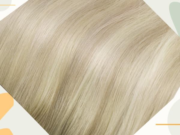 Sunny Ombre clip in Hair Extensions Real Human Hair clip in Remy Hair Extensions Ash Blonde Ombre Sunkissed Blonde Remy clip in