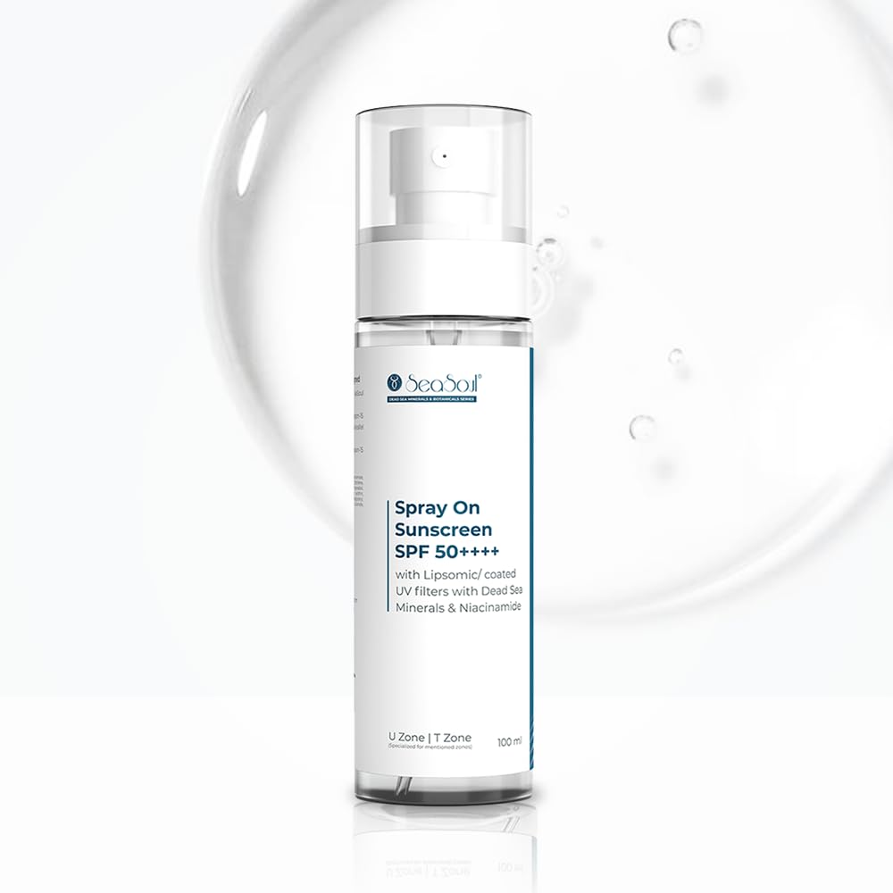 Sea Soul Sunscreen Spray Spf 50 Pa+++ With Niacinamide & Dead Sea Minerals | Protects Skin From Uva/Uvb Rays | NonGreasy, Quick