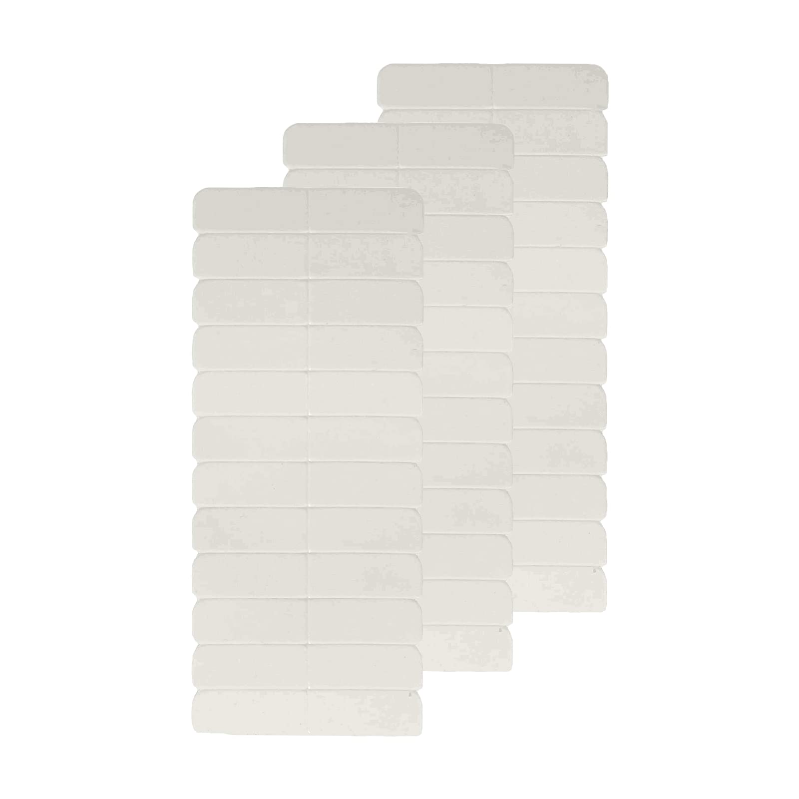 Full Shine Replaceable Tape Tabs No-Residue Tape For Extensions Human Hair 3 Sheets White Tape Tab,36Pcs