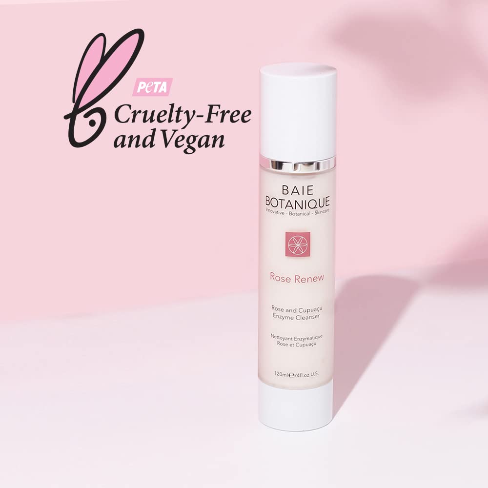 Baie Botanique Cleansing Milk 120ml - Rosewater, Rose Absolute, Rosehip Seed Oil, Cupuau Butter, Pomegranate Enzymes, Reishi & S