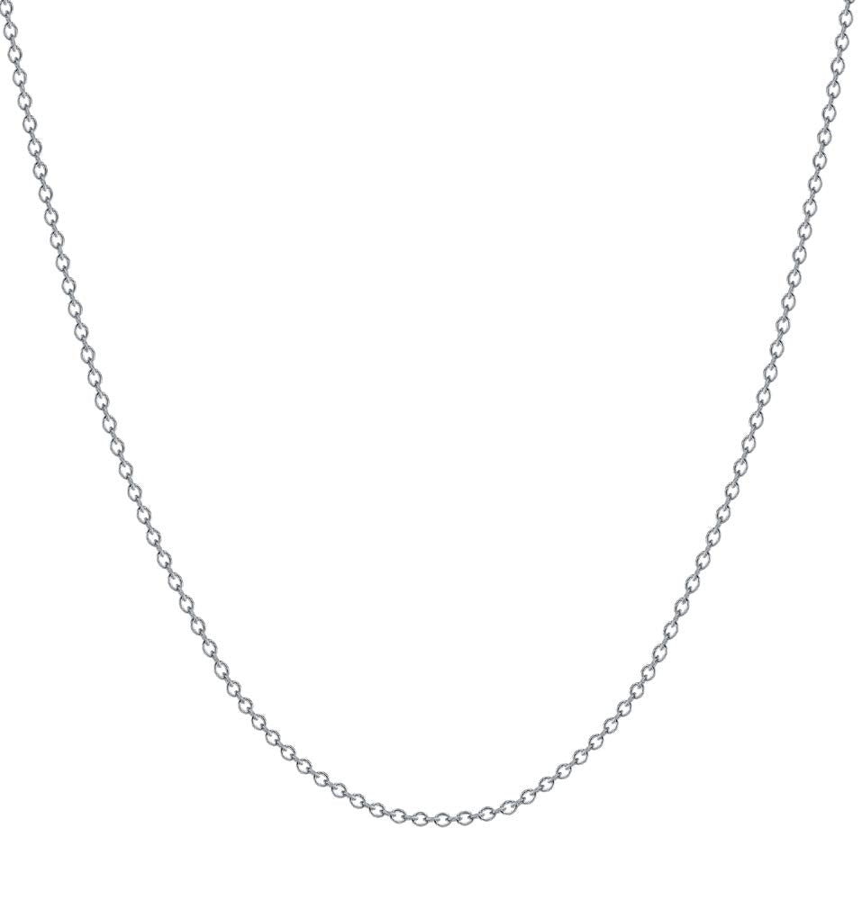 BORUO 925 Sterling Silver Cable Chain Necklace, 1mm Solid Italian Nickel-Free Lobster Claw Clasp 22 Inch