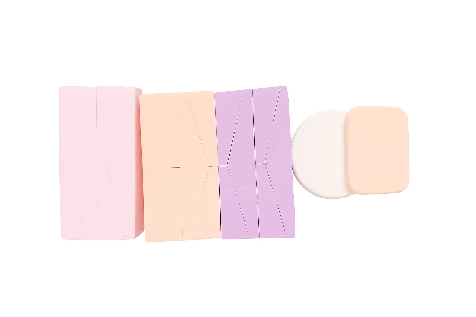 24Pcs Beauty Makeup Cosmetic Sponges Foundation Powder Triangle Facial Puff Diy Gradient Nail Color Sponge Stamp For Homemade Om