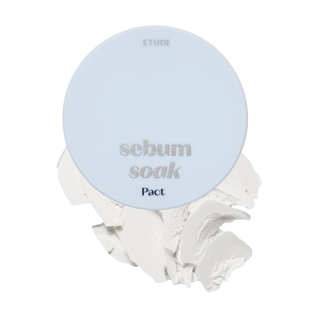 Etude Sebum Soak Pact (23Ad) | Facial Oil Control And Soft Skin With This Mineral Powder That Absorbs Sebum For A Matte Face | K