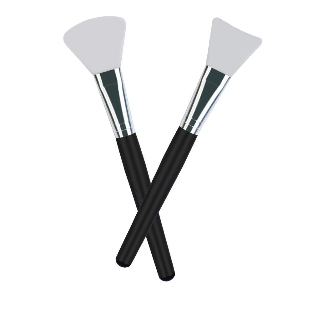 Lormay 2 Pcs Silicone Face Mask Brush Applicator For Facial Mud, Clay Mask, Diy, Modeling Mask, Body Lotion, And Bb Cc Cream