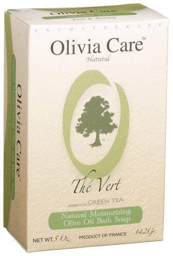 Olivia Care O Line Organic Green Tea Bath & Body Bar Soap -100% All Natural Shower Soap Good For Sensitive Skin!