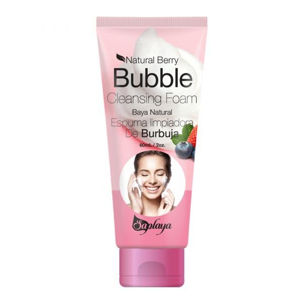 Saplaya Natural Berry Bubble Cleansing Foam Facial Cleanser 60m/2oz