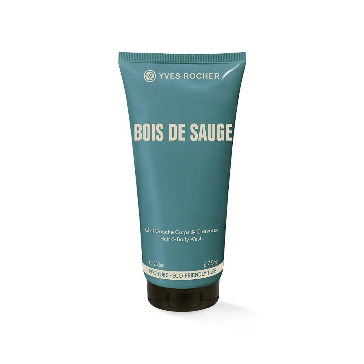 Yves Rocher Perfumed Body and Hair Gel Bois de Sauge for Men  Invigorating Scent of Boundless Freedom and Adventure DualUse Sh