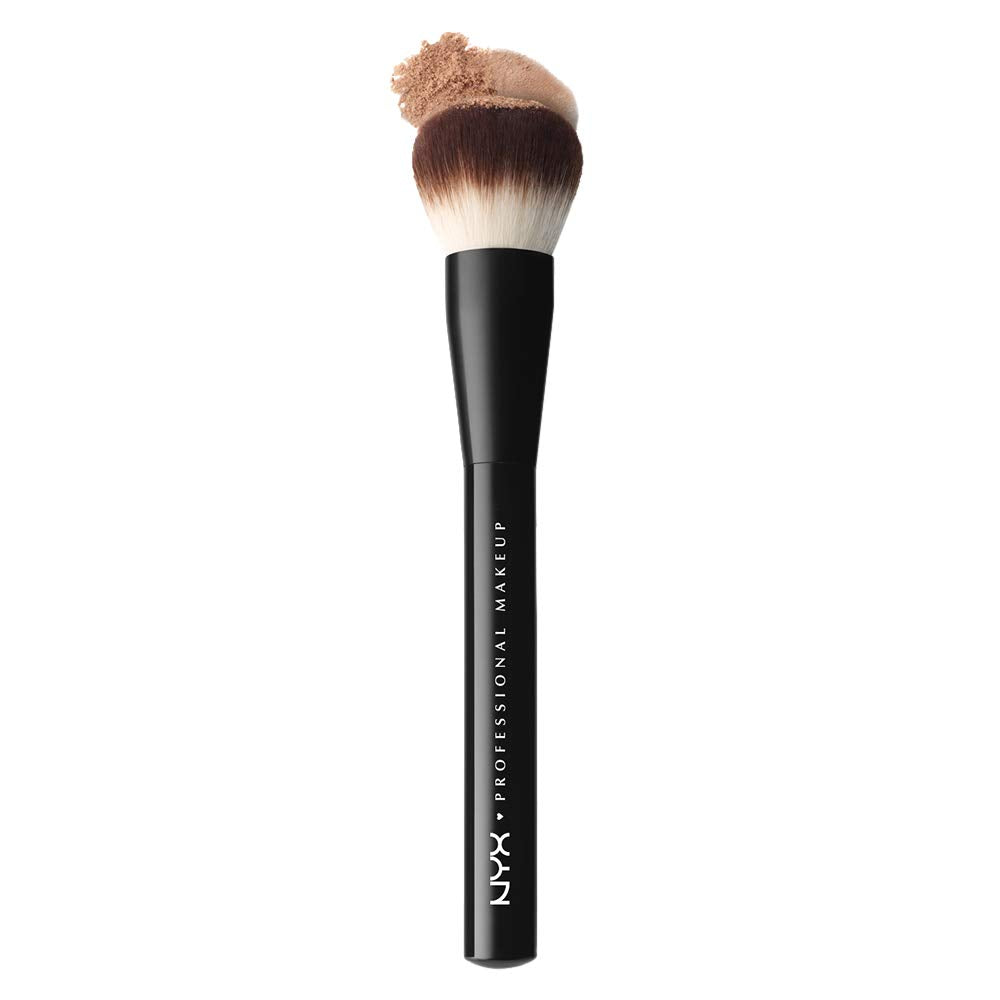 NYX PROFESSIONAL MAKEUP Pro Buffing Brush, Synthetic, Black, 1 Count, Model PROB03