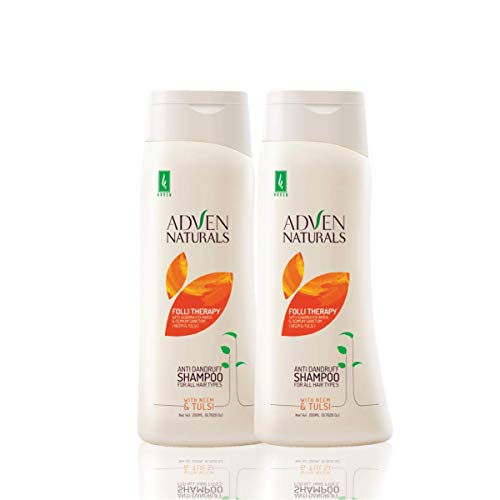 Adven Naturals AntiDandruff Shampoo With Neem And Tulsi 400Ml(200Mlx2)