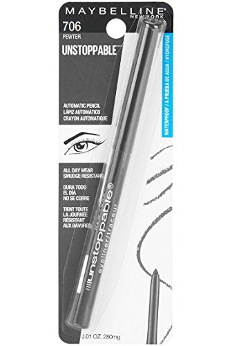 Maybelline Unstoppable Waterproof Mechanical Grey Eyeliner, Pewter, 1 Count