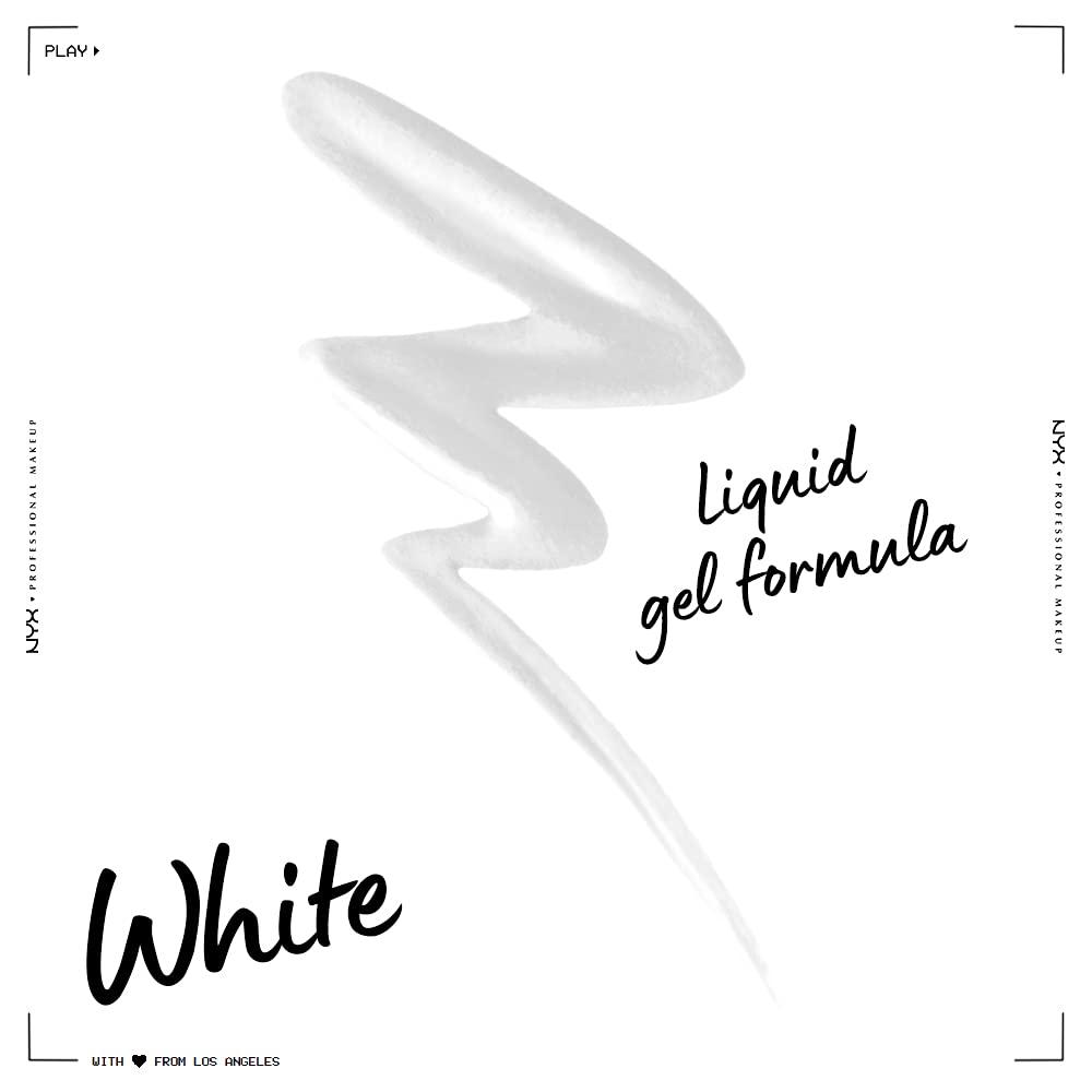 Nyx Professional Makeup Epic Wear Liquid Liner, Long-Lasting Waterproof Eyeliner - White