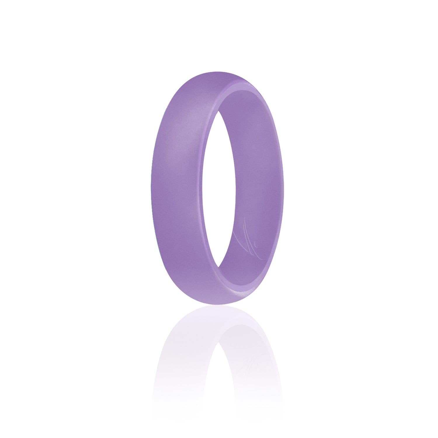 Silicone Wedding Ring - Dome Style - Lavander By Roq For Women - 6 Mm Ring