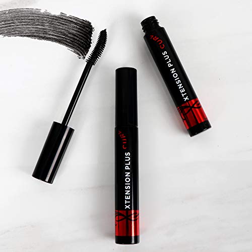 Marcelle Xtension Plus curl Mascara, Black, curling, Lengthening, Eye-Wided Look, Fragrance-Free, Hypoallergenic, cruelty-Free,