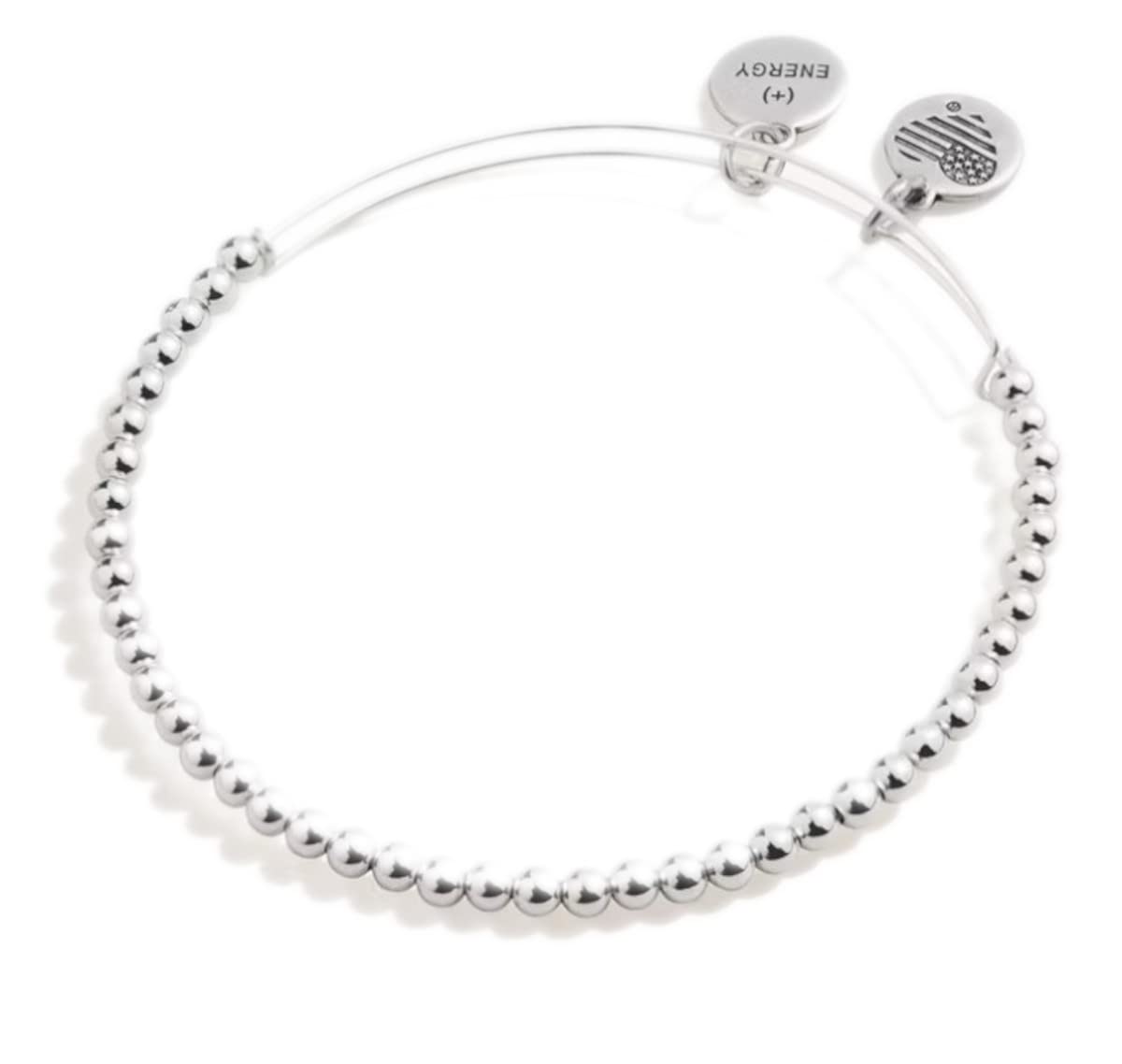 Alex and Ani Accents Beaded Expandable Bangle for Women, Dot Beads, 2 to 3.5 in