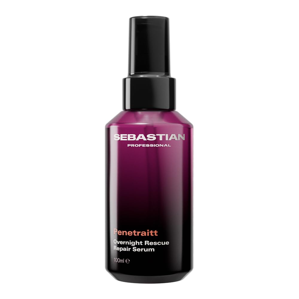 Sebastian Professional Penetraitt Overnight Rescue Repair Serum For Dry, Damaged Hair | LeaveIn Serum For Stressed Hair | Hyalu