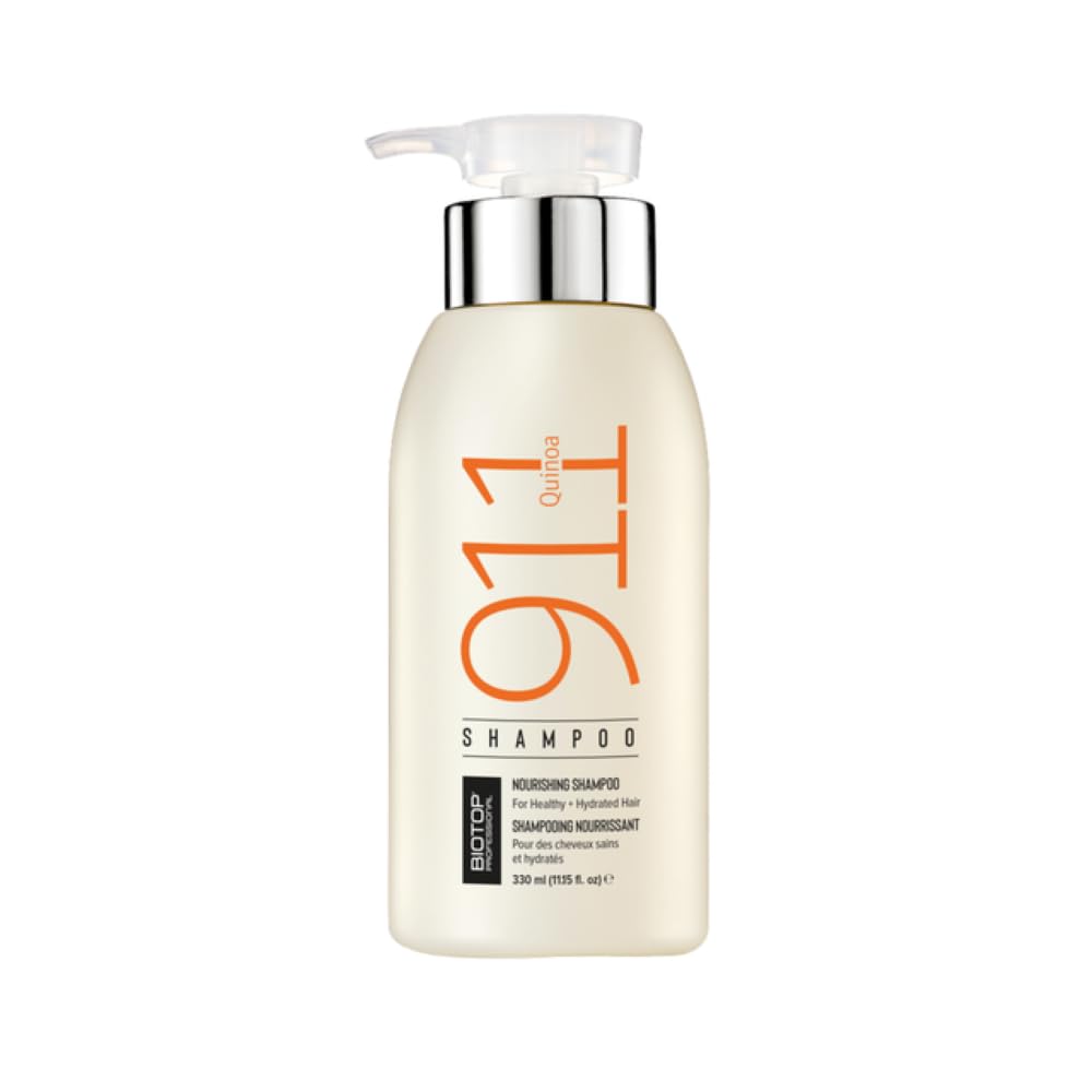 Biotop Professional 911 Quinoa Shampoo for Women & Men - Sulfate Free Nutritive Shampoo with Argan Oil - Made with Quinoa Protei