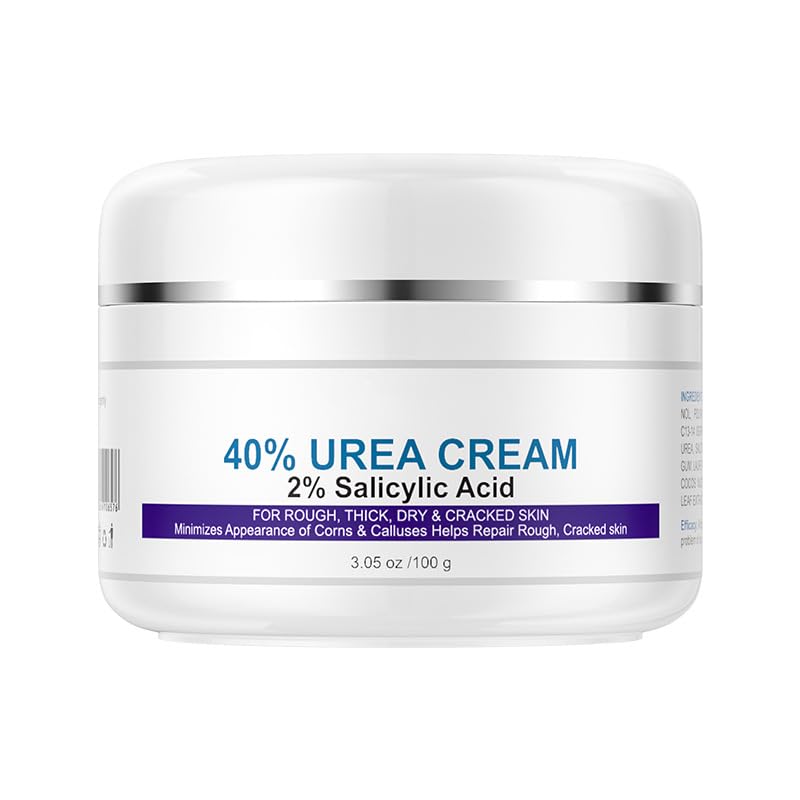 40% Urea Cream plus Salicylic Acid 2%, AntiCracking Nourishing and Moisturizing Hand and Foot Cream,Softens Cuticles on Rough S