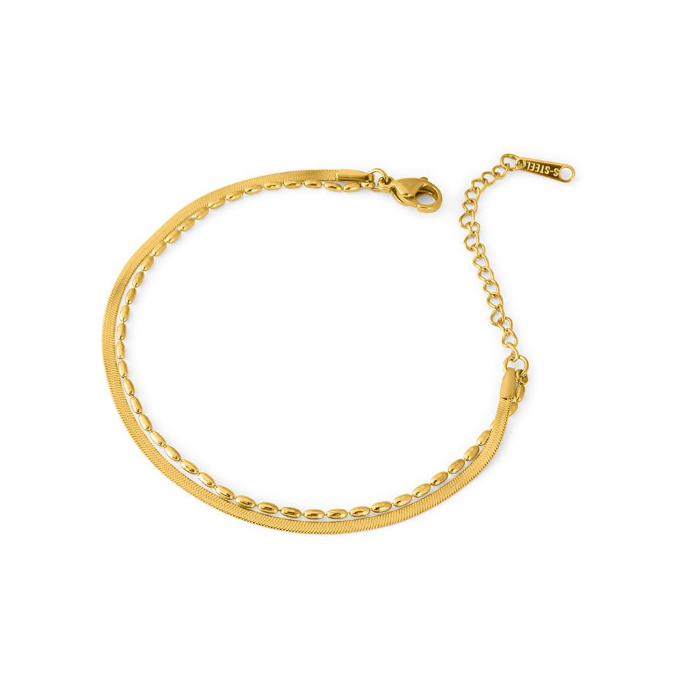 Palmonas MultiLayered Beaded Bracelet For Women  Gift For Girls & Women | Waterproof & AntiTarnish Bracelet
