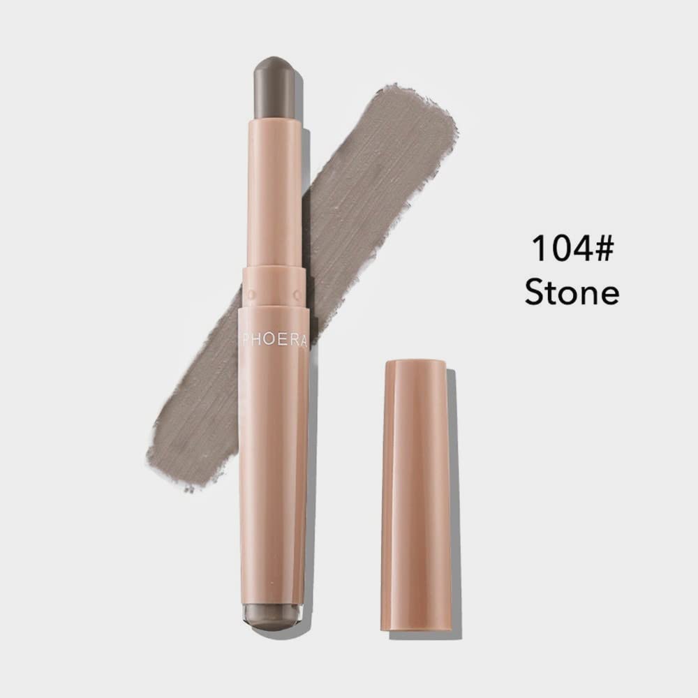 Go Ho Matte Eyeshadow Stick,Eyeshadow Pencil Crayon Brightener Stick, Waterproof Cream Eyeshadow Pen Smooth Easy To Color,104# S