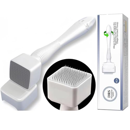 Derma Stamp For Hair & Beard Regrowth, 03Mm Titanium Micro Needle, Facial Derma Roller With Microneedling Kit For Face Skin Acn
