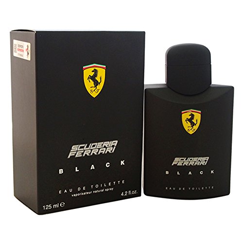 Scuderia Ferrari Black | Eau De Toilette Natural Spray | Fragrance For Men | Aromatic Fougere With Citrus, Fruit, Cinnamon, And