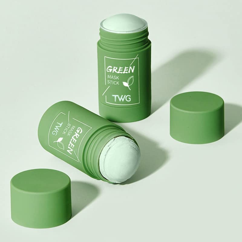 Girl Green Tea Solid Mask Deep Cleaning Mud Mask Stick Oil Control Anti-Acne Eggplant Masks Purifying Clay Stick Mask Skin Care