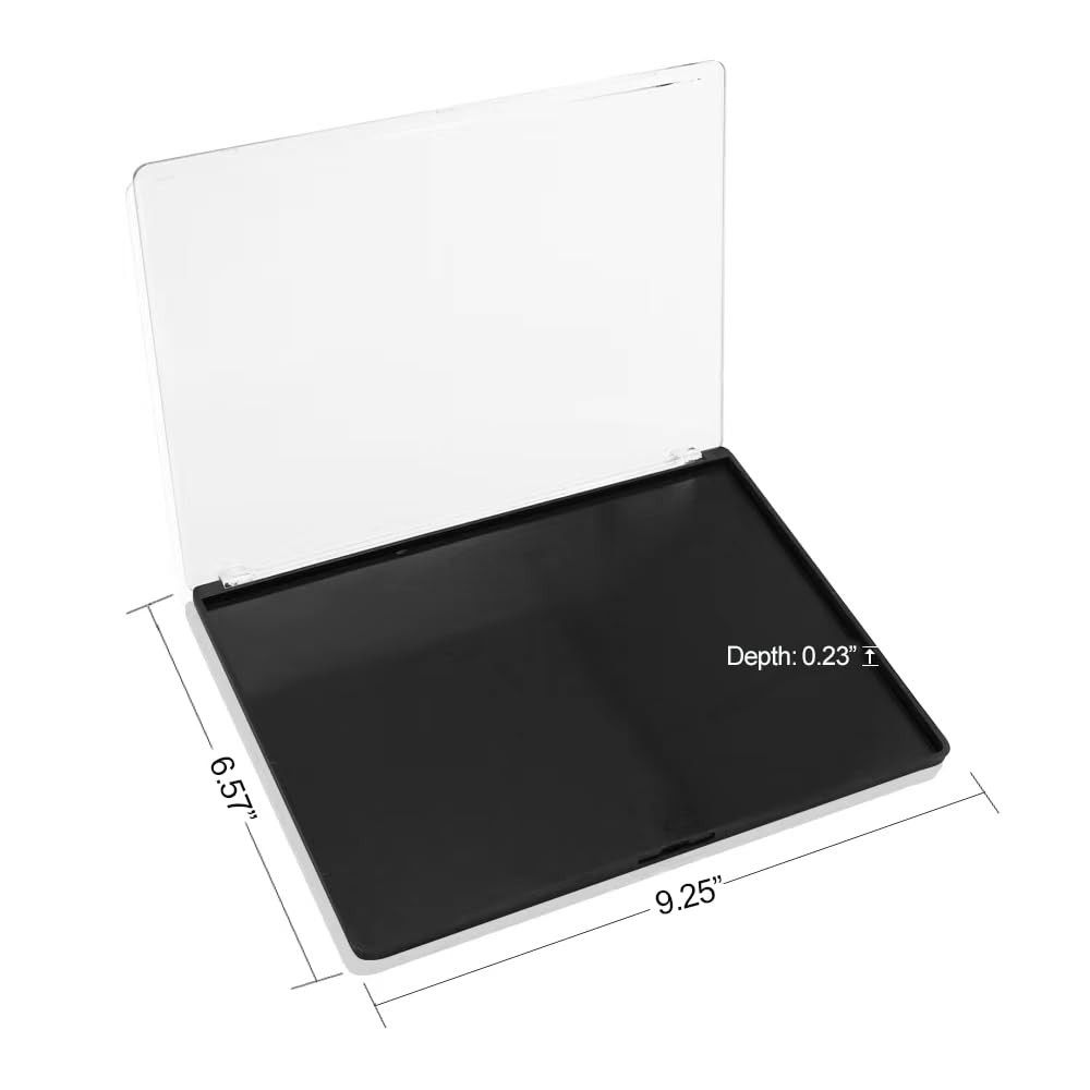 Udtip Xl Large Empty Magnetic Makeup Eyeshadow Palette With Clear Cover And 20Pcs Adhesive Stickers For Diy Your Own Eyeshadow,