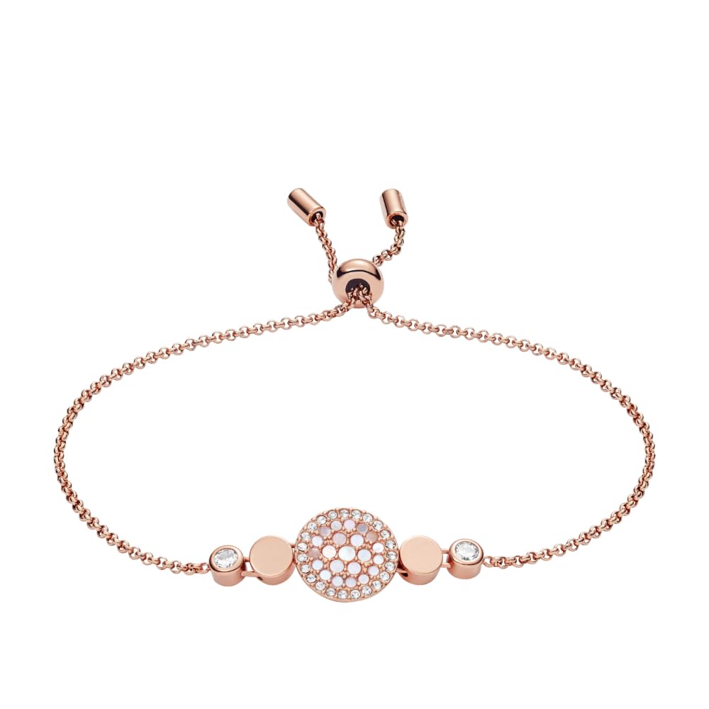 Fossil Women's Rose Gold-Tone Chain Bracelet, Color: Rose Gold (Model: JF02905791)