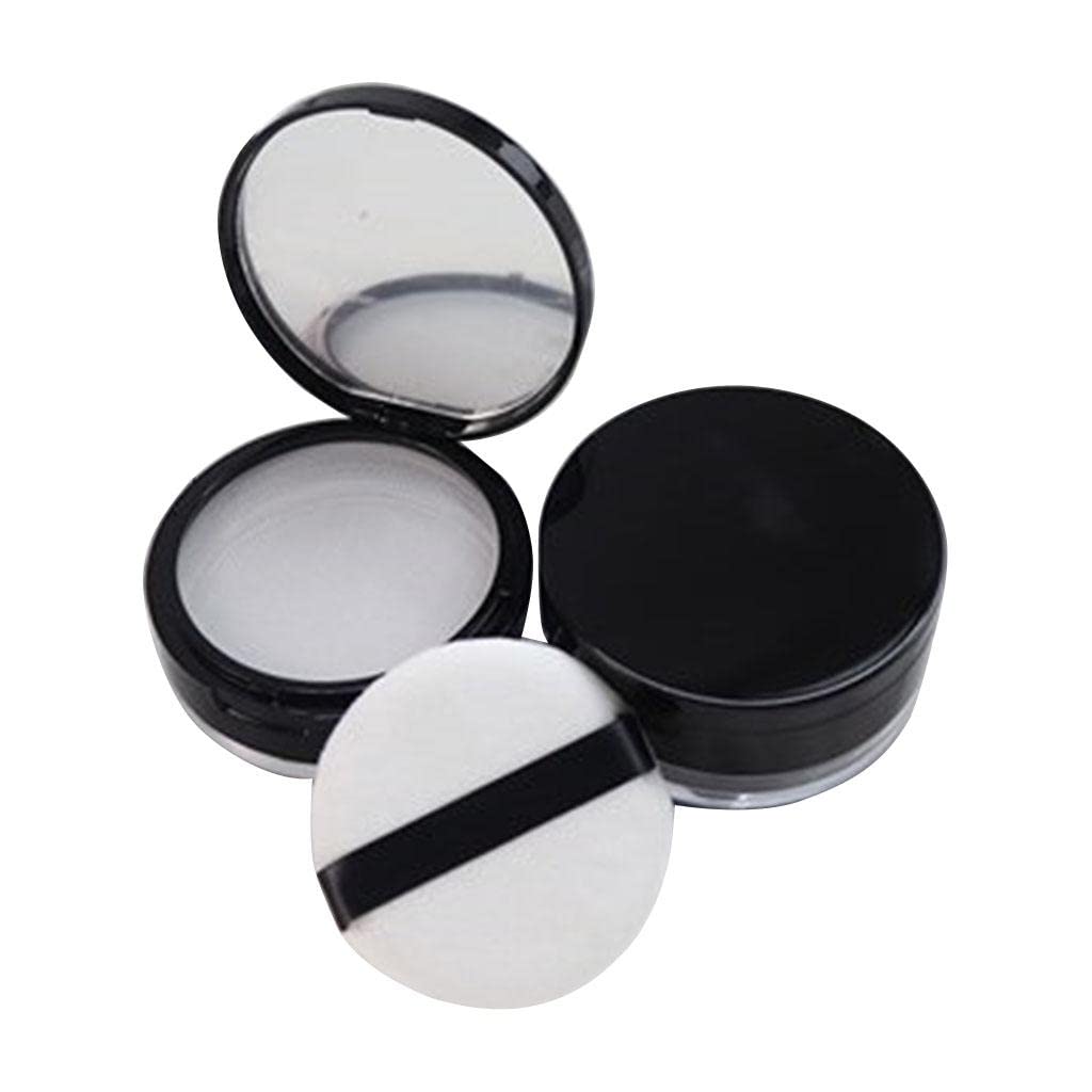Calandis 20G Empty Loose Powder Case Facial Blusher Container Jars With Puff Blender