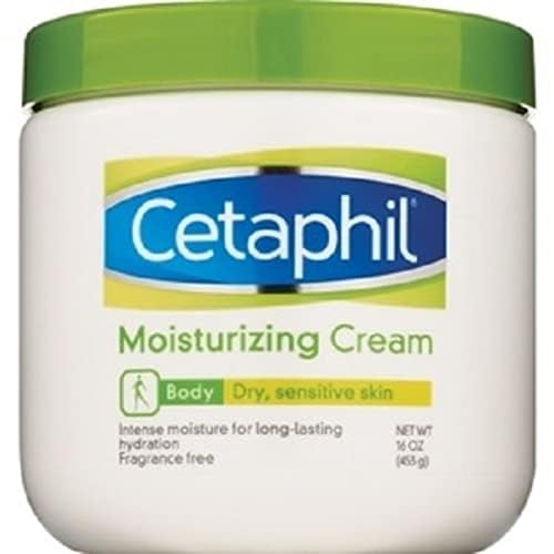Cetaphil Moisturizing Cream For Dry/Sensitive Skin, Fragrance Free 16 Oz