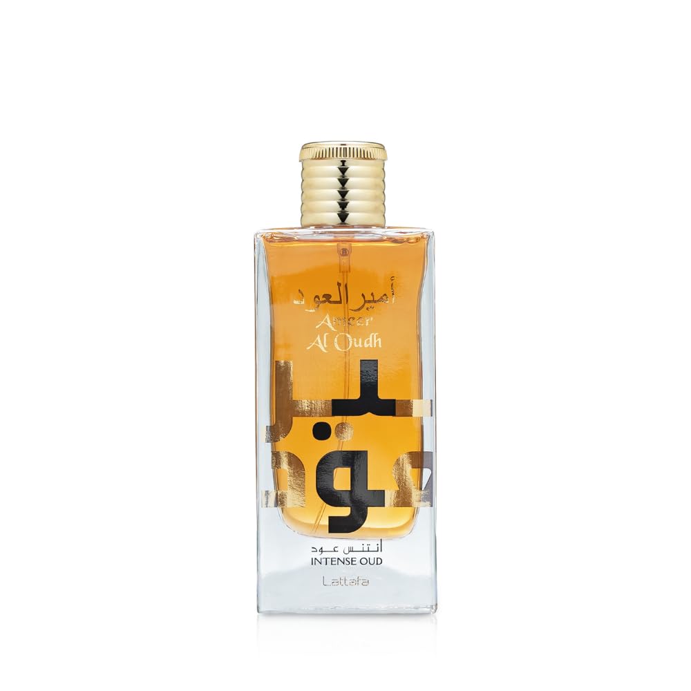 Lattafa Ameer Al Oud Intense Oud for Unisex Eau de Parfum Spray, 3.4 Ounce