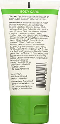 Andalou Naturals, Shower Gel Sunflower Citrus, 1.69 Fl Oz